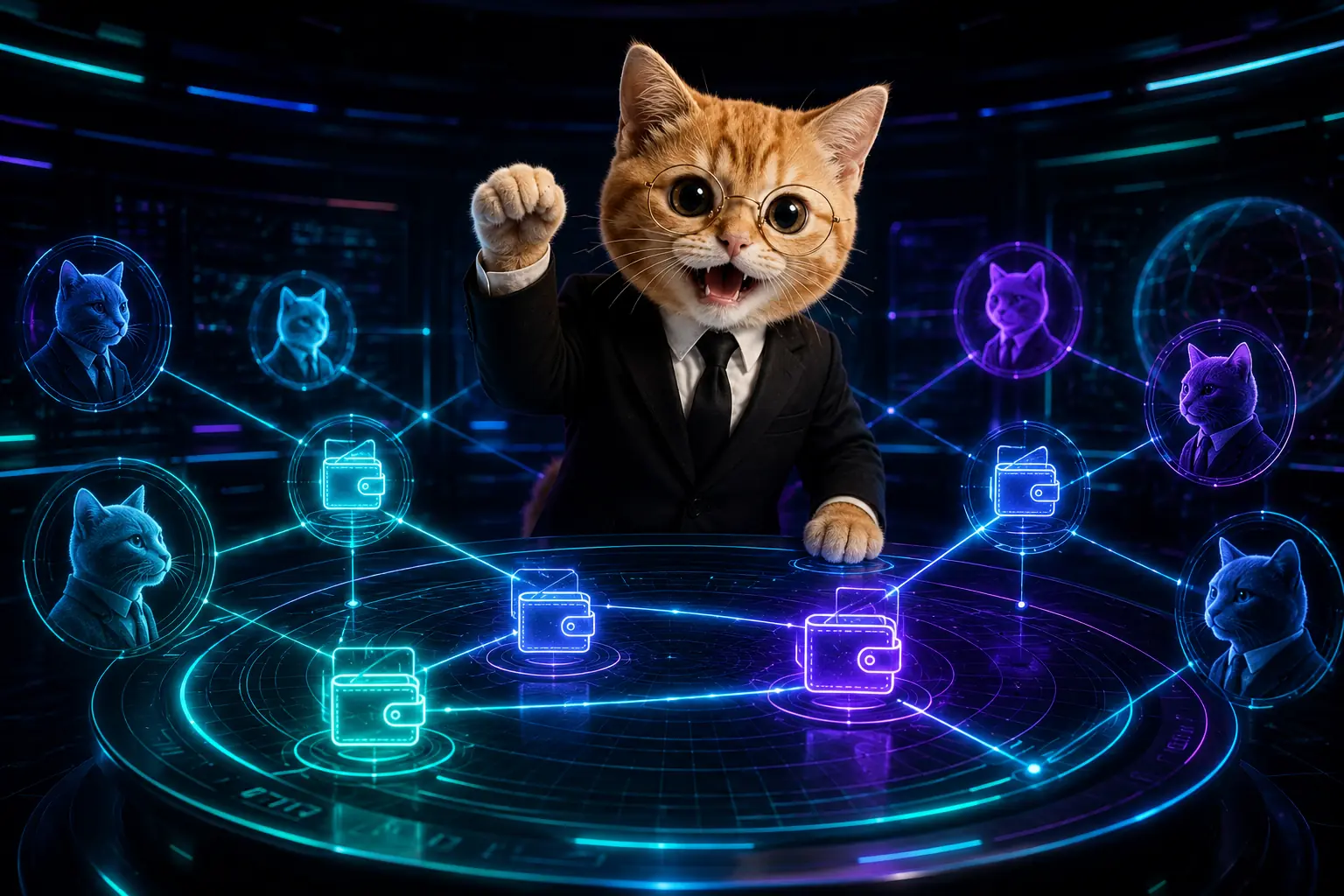 Wallets and community nodes connect around SOLCAT